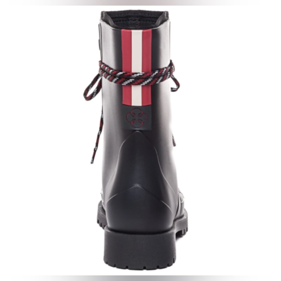 Bernardo Andra Lace Up Combat Moto Rain Boots - Picture 8 of 13